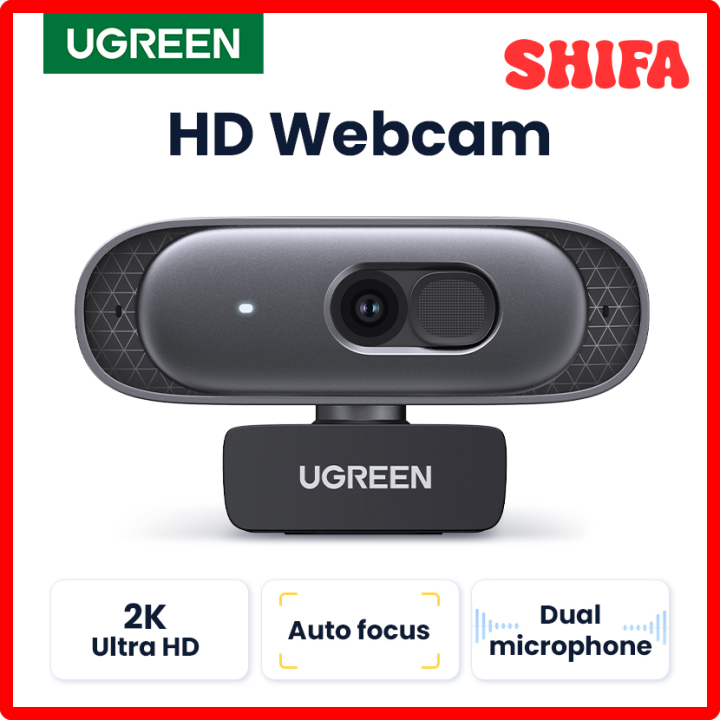 [SHIFA] UGREEN USB Webcam 2K HD Mini Webcam For Laptop Computer Web ...