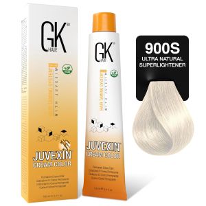 GK HAIR  Keratin Professional Hair Color Cream Tube (3.4 Fl Oz/100ml) ing & Cleansing Colors for Styling High Performance Long Lasting Permanent Natural Toner Dye
