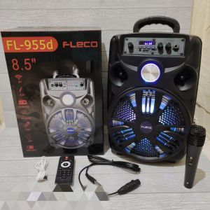 Speaker Bluetooth Karaoke Fleco FL-955D/C F-8601  85 Inch Gratis Microphone Super Bass /Salon Aktif Niko / GMC simbadda f8801 f8803 f8802 f8802 897q897h av 326