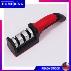 HOMEKING | 3 Holes Sharpening Stone Household Kitchen Knife Sharpener Household Kitchen Knives Tools  Kitchen Gadget Sharpening pengisar pisau dapur