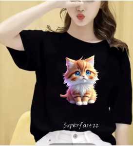 KAOS MOTIF MEO/TERBARU/KAOS TRENDY/POLOS PRIA WANITA