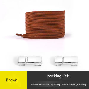 Elastic Shoe Laces Without Ties Metal Lock No Tie Shoe Laces Simple Installation Convenient Child Aldult Lazy Shoes Lace 1 Pair