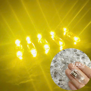 COMBO 40 ĐÈN LED viên đạn nhựa trong - lắp vào đèn lồng đèn trung thu đồ chơi trẻ em..VÀNG ĐẬM KHÔNG CHỚP