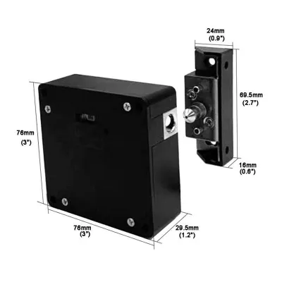 Smart Electronic RFID Cabinet Lock No Hole Easy Installation for wardrobe/drawer/shoe cabinet Door Lock Ready Stock