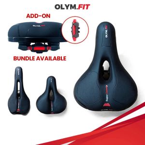 Bicycle Bike Saddle Seat Memory Foam Comfortable Big Cushion Leather Waterproof Comfy Shock Suspension Absorber Cycling Accessories