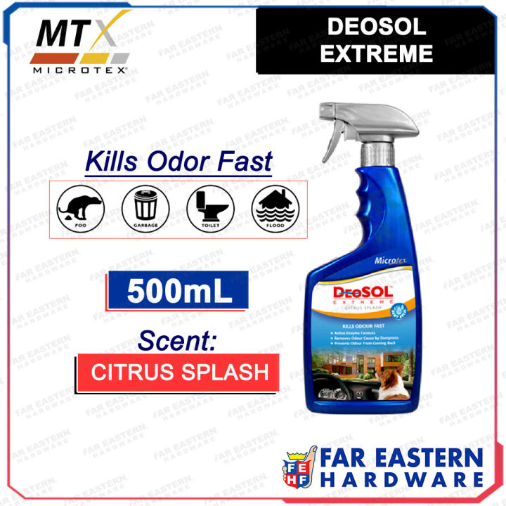 MICROTEX Deosol Extreme Odor Eliminator Citrus Splash 500mL MTX | Lazada PH