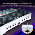 Siborie soundcard Q3 Mixer Bluetooth Audio USB Externa Sound Card Original Mendukung COD. 