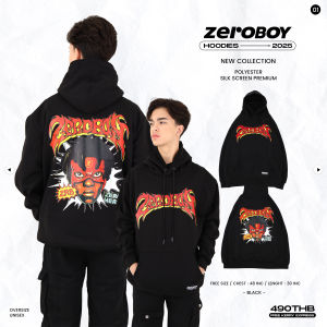 ZEROBOY - เสื้อ Hoodie “ ผ้าสำลีขนาดฟรีไซด์ใส่ได้ทั้งชายและหญิง ”