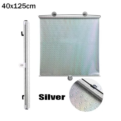 1 x Roller Blinds Universal Nail-free Roller Blinds Suction Cup Sunshade Blackout Curtain Car Bedroom Kitchen Office Window Sun-shading Curtains