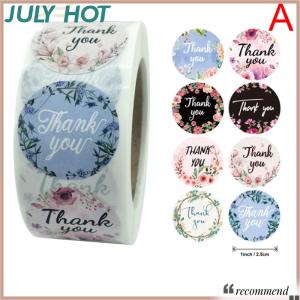[JULYHOT] ดอกไม้ขอบคุณสติ๊กเกอร์ป้ายของขวัญสติกเกอร์วันเกิดงานแต่งงาน