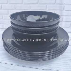 ISI 6 PCS Set Piring Mangkok melamin - Piring Mangkok Set - Piring dan mangkok melamin murah tebal - Piring Japanese - Mangkok Japanese - Piring Ramen - Mangkok Ramen
