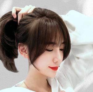 วิกผมจริง TSE กับผมหน้าม้าแบบฝรั่งเศสหัวตาข่ายสวิสทอมือชิ้นเปลี่ยนด้านบนสำหรับผู้หญิงเพื่อเพิ่มปริมาณของวิกผมฤดูร้อนแผ่นบางและระบายอากาศ