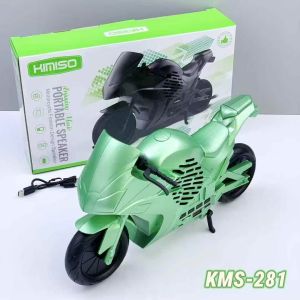 ลำโพงโมเดลรถจักรยานยนต์ ลำโพงบลูทูธไร้สาย รุ่น KMS-281 ดีไซน์วินเทจ 5W ตกแต่งได้ BT/USB/TF