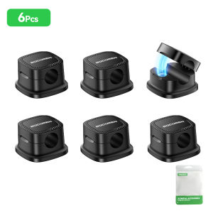Rocoren Magnetic Cable Clip Wire Organizer Wall Desktop Cord Management Self-adhesive Cable Holder Cord Keeper Organizer For Office Home