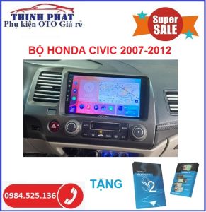 [ TẶNG BẢN ĐỒ VIETMAP S2] Màn android OLEDPRO A3 lắp sim  9inch 10inch lắp cho xe HONDA CIVIC 2007-2012. Màn hình kèm mặt dưỡng jack zin cho xe CIVIC. Đầu dvd xem bản đồ chỉ đường có cảnh báo tốc độ camera phạt nguội Màn hình xem camera oto YOUTUBE...
