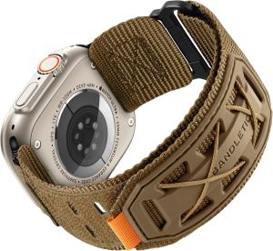 Bandletic Wide Tactical Nylon Band Compatible with Watch Men Women Extra-Wide 32mm Strap Made for Outdoors Steel Connectors Lock Tight No Shaking Fits Ultra 49mm & 46-42mm Models
