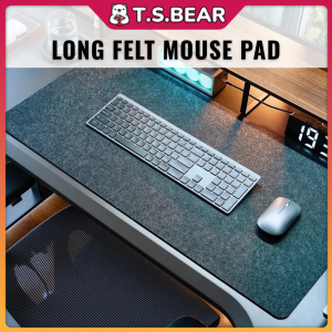 Large Felt Desk Mat Long Mouse Pad Anti-Slip Smooth Gaming Desk Protector Home Office Pad Tetikus Panjang Alas Meja GA09