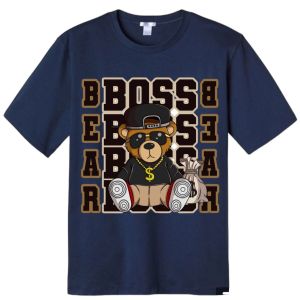 PVJ Tshirt Kaos Distro Anak Laki laki dan Cewe Usia 1-10 Tahun Gambar Bear Boss