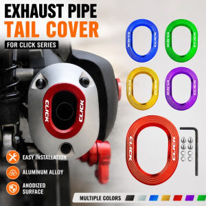 CNC Exhaust Pipe End Cover for VARIO CLICK Aluminum Alloy Motorcycyle End Muffler Tip Cover