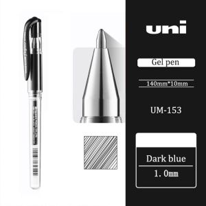 1Pc Japan Uni UM-153 Waterproof Shorthand Neutral Pen 1.0mm Ballpoint Pen Business Office Stationery Tip Gel Ink Pen