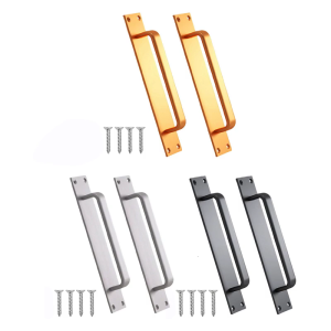 2 cái đa năng cửa trượt xử lý tâm lỗ hợp kim nhôm Phụ kiện cho chụp đèn ảnh tủ quần áo và nhà bếp