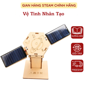 Đồ Chơi Mô Hình Vệ Tinh Nhân Tạo Sử Dụng Pin Năng Lượng Mặt Trời Công Nghệ STEM - Toy