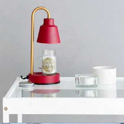 【SLN】Candle Warmer Lamp With 2 Halogen Light Bulbs Warmer Dimmable Table Lamps Electric Wax Candle Melt European Style aromatherapy creative bedside lamp Malaysia 3 Pin Plug Dimmable Adjustable Desk Decoration Gift