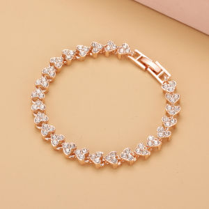 Aojn Roman Vòng đeo tay nữ Zircon pha lê phong cách mới Vòng Nhẫn kim cương nhúng đồ trang trí thời trang kim cương toàn bộ