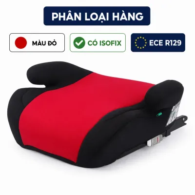 Ghế Booster Cho Trẻ Đi Ô Tô EMA - Đệm Nâng Xe Hơi ISOFIX Cao Cấp An Toàn Chuẩn Luật 2026
