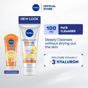 NIVEA Extra Bright C&HYA Vitamin Whip Foam 100ml / Brightening / Penjagaan Muka