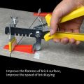 300pcs Tile Spacers Clips Tile Leveling System Reusable  Ceramic Floor Spacers for Perfect Tile Alignment   Spacer Wall Tiling Flooring Tool Clips. 