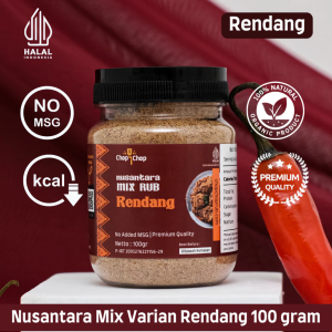 SPKEBAB.OFFICIAL X CHOPCHOP Nusantara Mix Rub Rendang Bumbu Marinasi Rendah Kalori / Diet Serbaguna - Bumbu Bekal Anak- Bumbu Bekal Suami