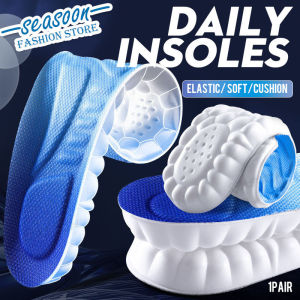 Soft Cushioning Walking Shoe Insoles for Men and Women Elastic Running Shoes Pad Insert Daily Use