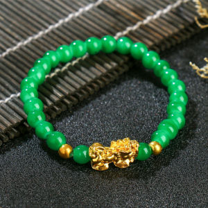 Corinna Fine Bracelet Imitation Agate Imitation Obsidian Garnet Glass Bracelet Gift Colorful Crystal Beads