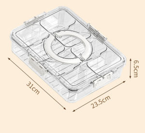 🚚SG Ready Stock🚚Compartment sealed storage box with Cover/Nuts Container/Refrigerator storage box