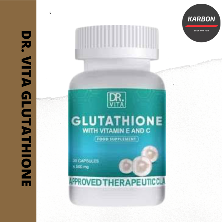 DR. Vita Glutathione Capsule Gluta, Vitamin C + Vitamin E, Kiwi Extract