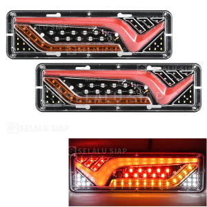2Pcs Stop Lamp Belakan Truk L300 Carry Pick UP Canter Grand max 12 Volt L300 Apv Grandmax Carry LED Indikator Rem Belakang Pickup Carry Lampu Stoplamp