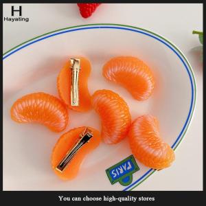 Hayating Creative Cute Simulation Orange Hair Clip Fruit Hairpin Spring Clip For Girl Hair Accessories