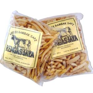 Kerupuk Kulit Sapi Mentah 1 kg Murah Stik / Kerupuk Rambak Mentah Super Kulit Sapi Asli Siap Goreng