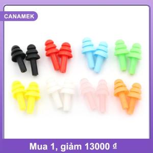 【CANAMEK】 20Pcs Silicone Ear Plugs Anti Noise Earplugs Comfortable For Study Sleep
