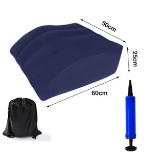 GOLDVAULT Soft Footrest pillow Portable PVC Inflatable Leg Pillow  Leg Up Relaxing Feet Supplies Folding Pillow Cushion for Travel