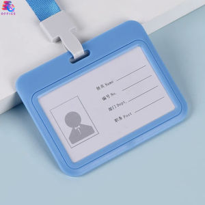 ที่ใส่บัตร + สายห้อยคอ กรอบบัตร PP กรอบใส่บัตร บัตรคล้องคอ บัตรพนักงาน ป้ายชื่อ แนวตั้ง/แนวนอน บัตรเข้างาน สายคล้องคอ พร้อมที่ใส่บัตร