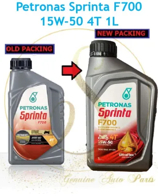 NEW 100% Local Original Petronas Sprinta F700 15W50 15W-50 Semi Synthetic F900 4T Motor Engine Oil Minyak Hitam 1L