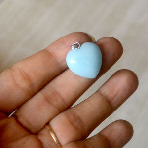 Mặt dây chuyền hình trái tim bằng đá nhiều mẫu