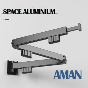 Jemuran Dinding Baju aluminium jemuran Lipat Gantung
