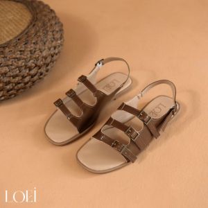 LOEI Calysta Sandal Flatform Wanita Look Tali gesper Murah Kekinian 0499