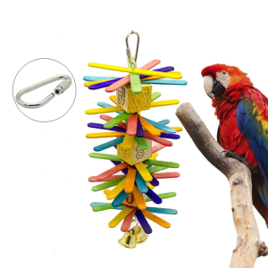 10-Piece Bird Toy Parts Metal Hook for Hanging Parrots Feeders Mirror Toy Small Animal Tunnel Hammock Nest