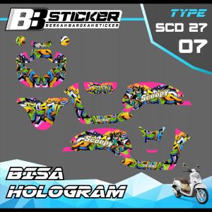Decal Scoopy BISA HOLOGRAM Full Body Full Block Dekal New Fi 2017 2018 2019 Scd 27