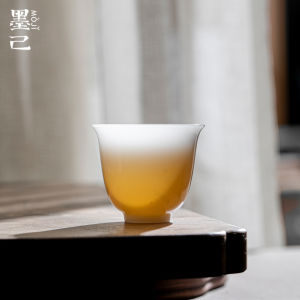 墨己璞玉茶具冰种羊脂玉瓷陶瓷品茗杯小号功夫茶具家用茶杯单杯
