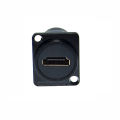 HDMI Two-Way Module Straight Flange Fixed Socket Panel Installation Female to Female  D Type Adapter Connector. 